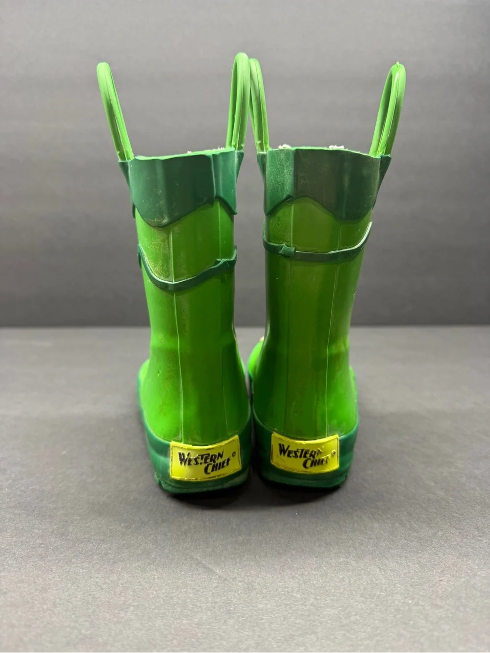 Western Chief Kids Green Frog Rain Boots
